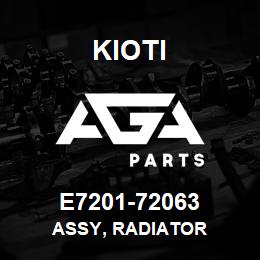 E7201-72063 Kioti ASSY, RADIATOR | AGA Parts