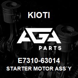 E7310-63014 Kioti STARTER MOTOR ASS`Y DNR V | AGA Parts