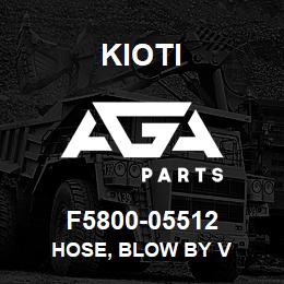 F5800-05512 Kioti HOSE, BLOW BY V | AGA Parts