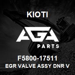 F5800-17511 Kioti EGR VALVE ASSY DNR V | AGA Parts