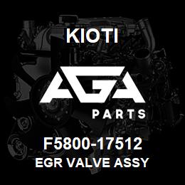 F5800-17512 Kioti EGR VALVE ASSY | AGA Parts