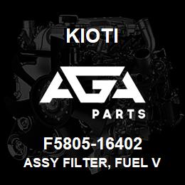 F5805-16402 Kioti ASSY FILTER, FUEL V | AGA Parts