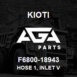 F6800-18943 Kioti HOSE 1, INLET V | AGA Parts