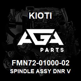 FMN72-01000-02 Kioti SPINDLE ASSY DNR V | AGA Parts