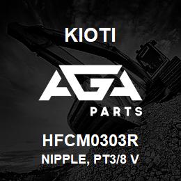 HFCM0303R Kioti NIPPLE, PT3/8 V | AGA Parts