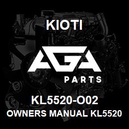 KL5520-O02 Kioti OWNERS MANUAL KL5520 V | AGA Parts