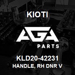 KLD20-42231 Kioti HANDLE, RH DNR V | AGA Parts