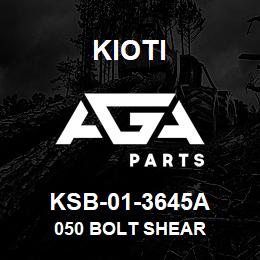 KSB-01-3645A Kioti 050 BOLT SHEAR | AGA Parts