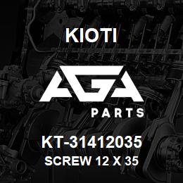 KT-31412035 Kioti SCREW 12 X 35 | AGA Parts