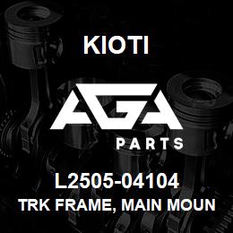 L2505-04104 Kioti TRK FRAME, MAIN MOUNTING ASSY LH V | AGA Parts