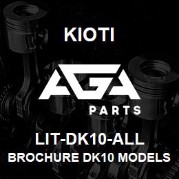 LIT-DK10-ALL Kioti BROCHURE DK10 MODELS DNR V | AGA Parts