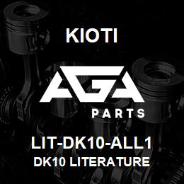 LIT-DK10-ALL1 Kioti DK10 LITERATURE | AGA Parts