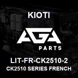 LIT-FR-CK2510-2 Kioti CK2510 SERIES FRENCH BROCHURE | AGA Parts