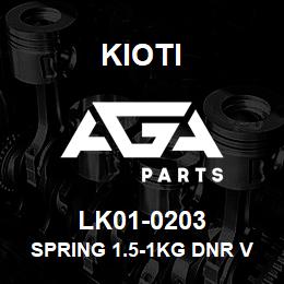 LK01-0203 Kioti SPRING 1.5-1KG DNR V | AGA Parts