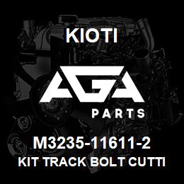 M3235-11611-2 Kioti KIT TRACK BOLT CUTTING EDGE V | AGA Parts