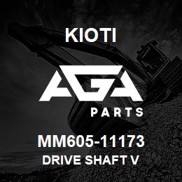 MM605-11173 Kioti DRIVE SHAFT V | AGA Parts