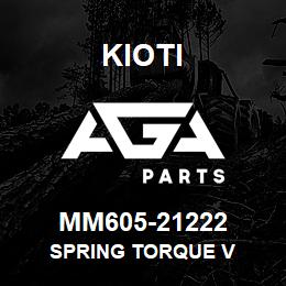 MM605-21222 Kioti SPRING TORQUE V | AGA Parts