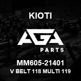 MM605-21401 Kioti V BELT 118 MULTI 119 IN LENGTH V | AGA Parts