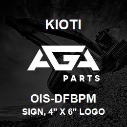 OIS-DFBPM Kioti SIGN, 4' X 6' LOGO (DOUBLE FACE) | AGA Parts