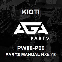 PW88-P00 Kioti PARTS MANUAL NX5510 | AGA Parts