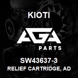 SW43637-3 Kioti RELIEF CARTRIDGE, ADJUSTABLE | AGA Parts