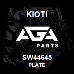 SW44645 Kioti PLATE | AGA Parts