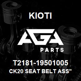 T2181-19501005 Kioti CK20 SEAT BELT ASS'Y | AGA Parts