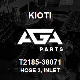 T2185-38071 Kioti HOSE 3, INLET | AGA Parts