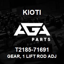 T2185-71691 Kioti GEAR, 1 LIFT ROD ADJUST | AGA Parts