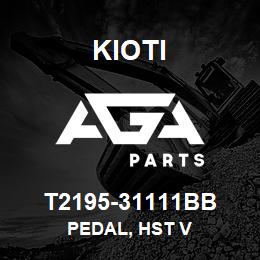 T2195-31111BB Kioti PEDAL, HST V | AGA Parts