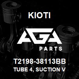 T2198-38113BB Kioti TUBE 4, SUCTION V | AGA Parts