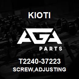 T2240-37223 Kioti SCREW,ADJUSTING | AGA Parts