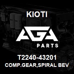 T2240-43201 Kioti COMP.GEAR,SPIRAL BEVEL | AGA Parts