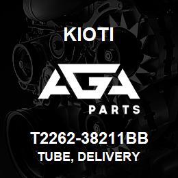 T2262-38211BB Kioti TUBE, DELIVERY | AGA Parts