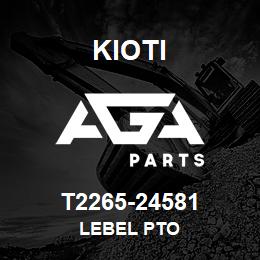 T2265-24581 Kioti LEBEL PTO | AGA Parts