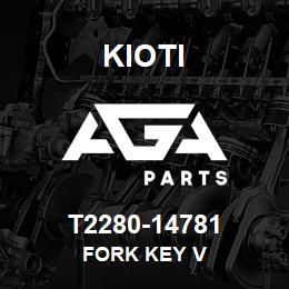 T2280-14781 Kioti FORK KEY V | AGA Parts