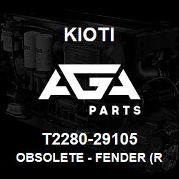 T2280-29105 Kioti OBSOLETE - FENDER (RH) | AGA Parts