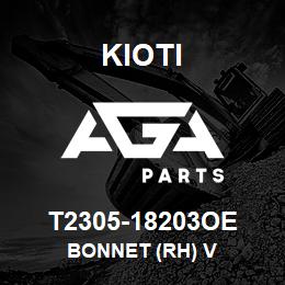 T2305-18203OE Kioti BONNET (RH) V | AGA Parts