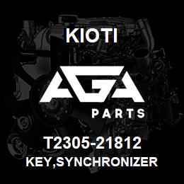 T2305-21812 Kioti KEY,SYNCHRONIZER | AGA Parts