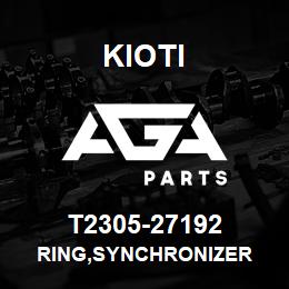 T2305-27192 Kioti RING,SYNCHRONIZER | AGA Parts