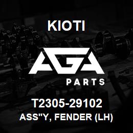 T2305-29102 Kioti ASS'Y, FENDER (LH) | AGA Parts