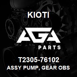 T2305-76102 Kioti ASSY PUMP, GEAR OBS V | AGA Parts