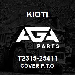 T2315-25411 Kioti COVER,P.T.O | AGA Parts