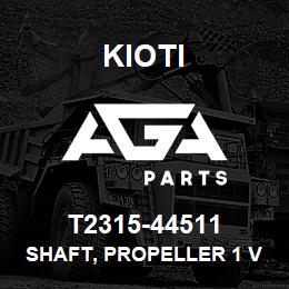 T2315-44511 Kioti SHAFT, PROPELLER 1 V | AGA Parts