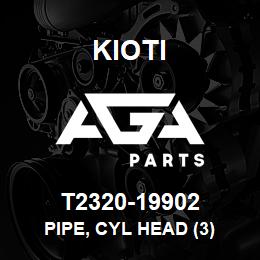 T2320-19902 Kioti PIPE, CYL HEAD (3) | AGA Parts