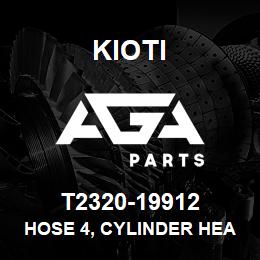 T2320-19912 Kioti HOSE 4, CYLINDER HEAD | AGA Parts