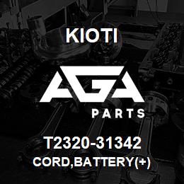 T2320-31342 Kioti CORD,BATTERY(+) | AGA Parts