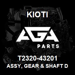 T2320-43201 Kioti ASSY, GEAR & SHAFT DNR V | AGA Parts