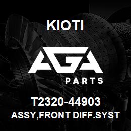 T2320-44903 Kioti ASSY,FRONT DIFF.SYSTEM V | AGA Parts