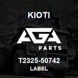 T2325-50742 Kioti LABEL | AGA Parts